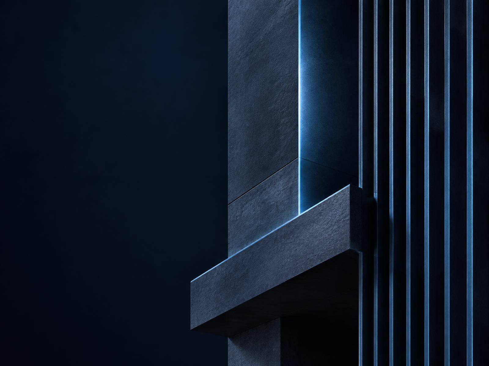 Abstract architectural forms expressing structure, progress and financial discipline